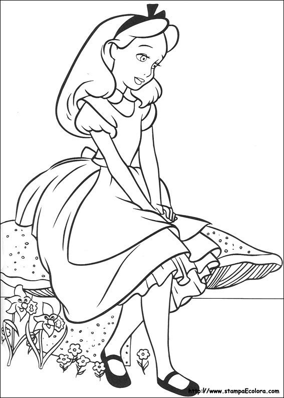 Disegni Alice nel paese delle Meraviglie